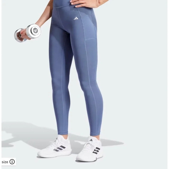 Adidas Aerotek  Optime High Rise 7/8 Lavender Leggings XL/P - Picture 1 of 6
